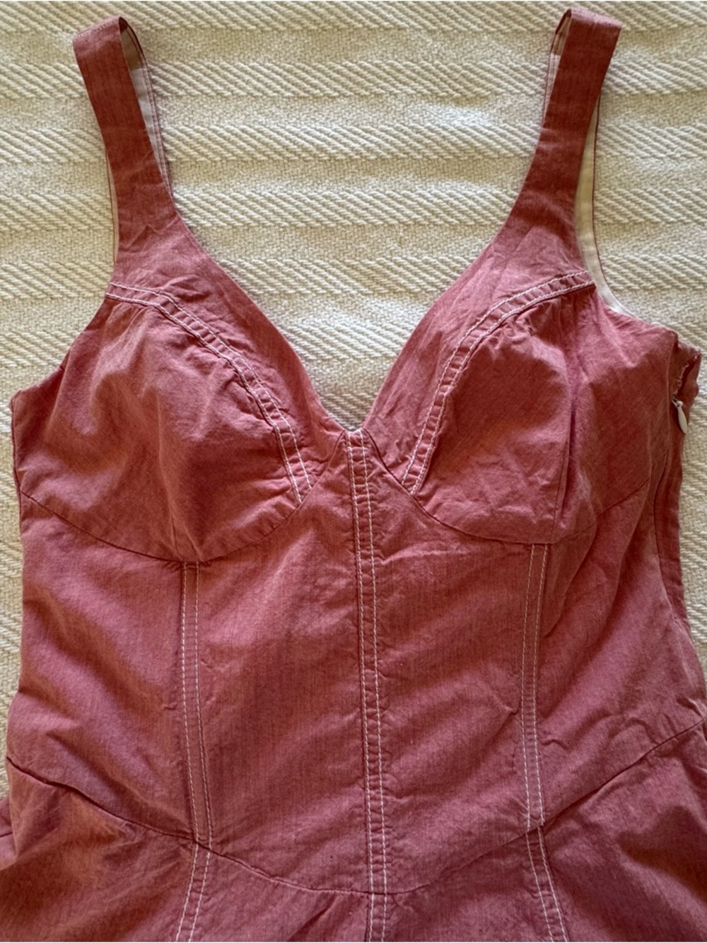 Maeve Pink Fitted A-Line Sundress -Sz. 0 - Picture 13 of 13